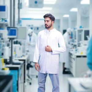 روپوش پزشکی سفید مردانه01